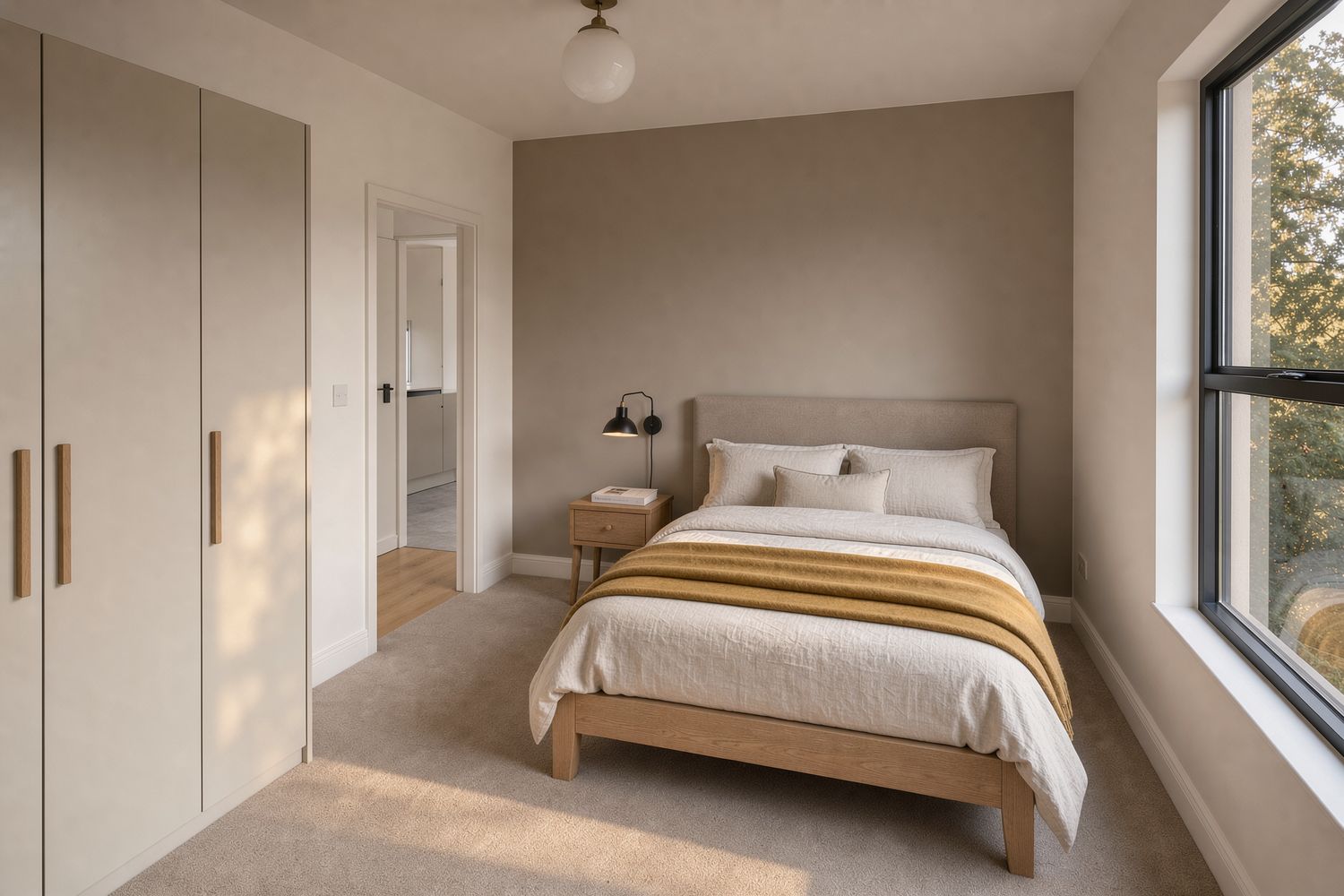 Chambre avec garde-robe
