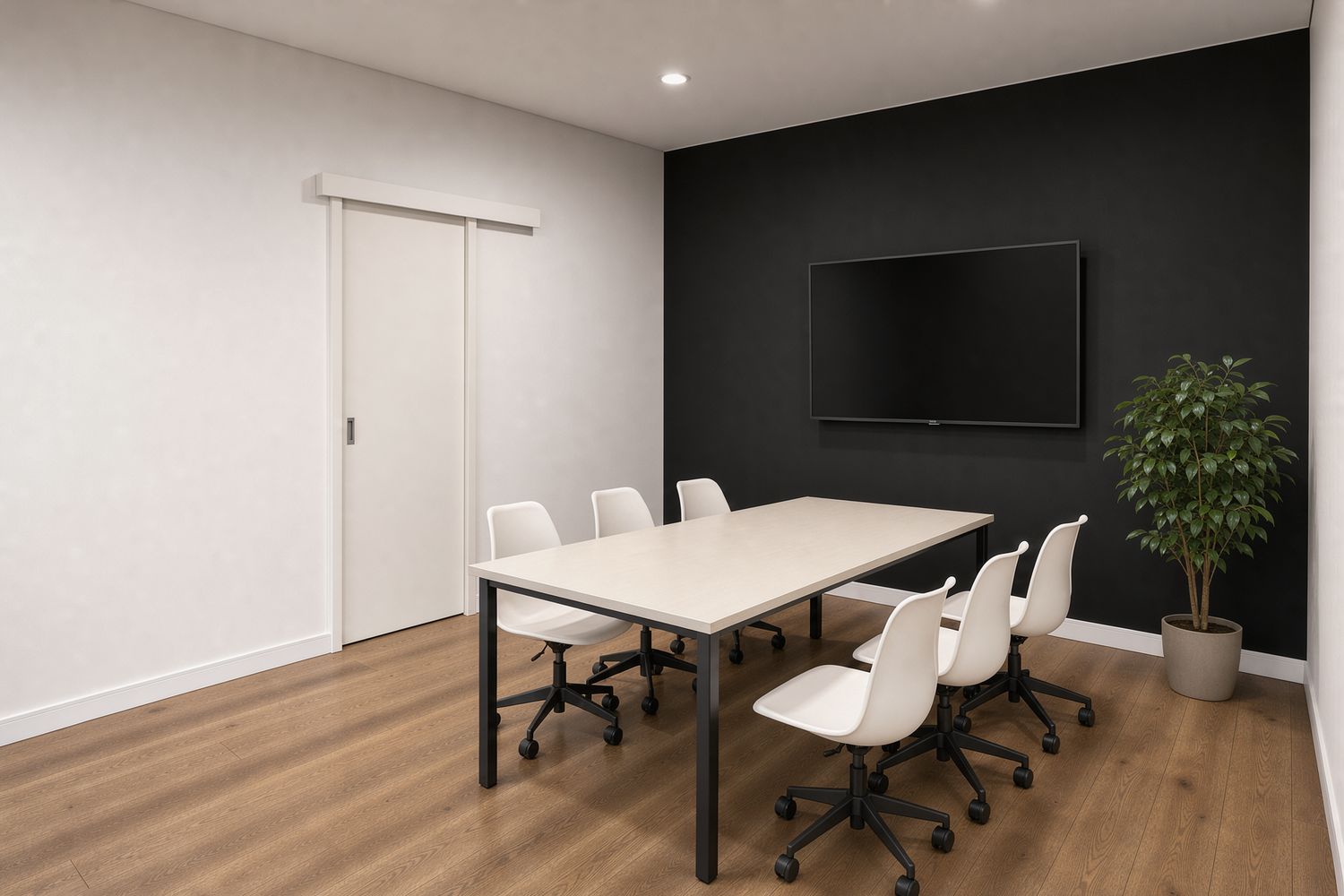 Salle de conférence avant la retouche