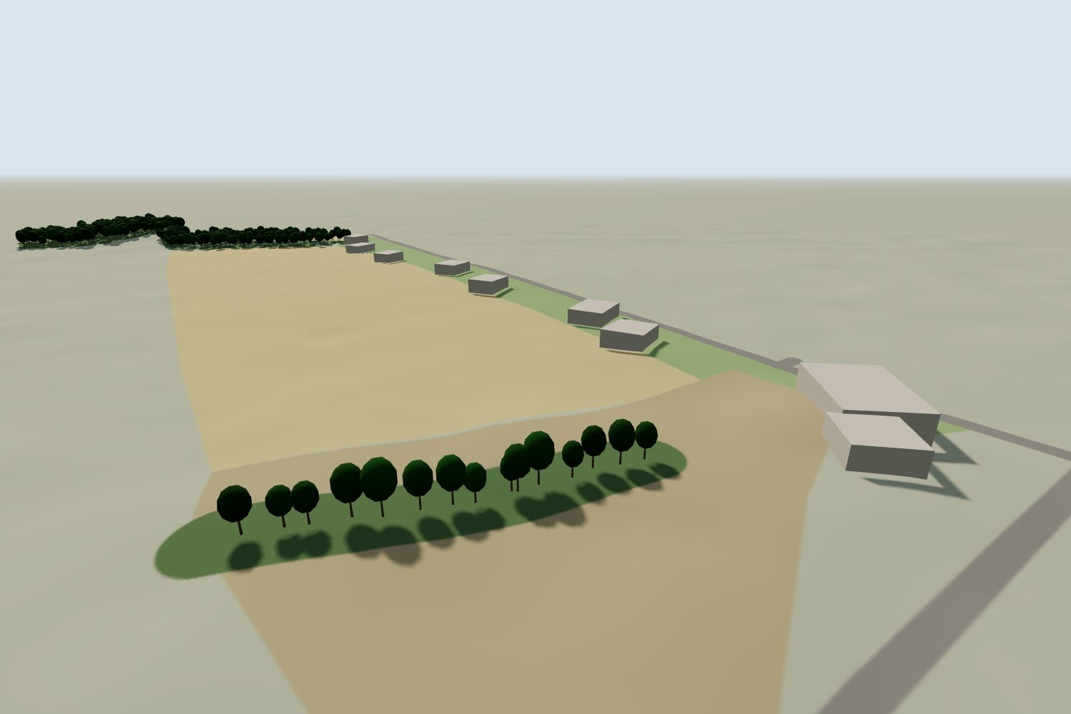Maquette du terrain